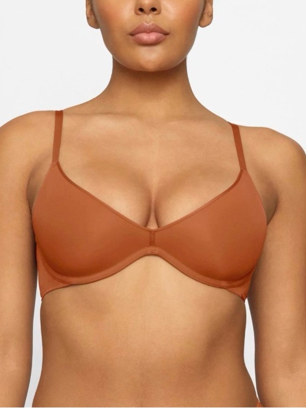 SKIMS Smooth Underwire Bra in Terracotta